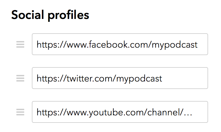 social-profiles